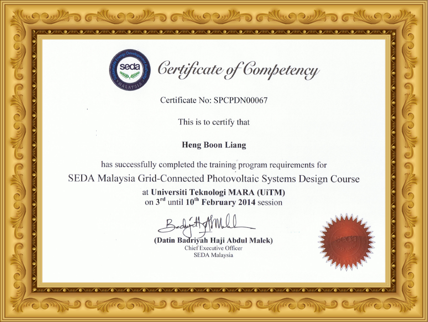 SEDA ISPQ Cert